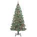 Albero di Natale Artificiale Imbiancato con Luci LED 210 cm - Foto miniatura 3