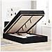 Pouf Letto con Materasso e LED Nero 120x190cm in Velluto - Foto miniatura 2