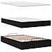 Pouf Letto con Materasso e LED Nero 120x190cm in Velluto - Foto miniatura 8