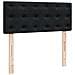 Pouf Letto con Materasso e LED Nero 120x190cm in Velluto - Foto miniatura 9