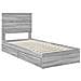 Letto con Contenitore con testiera Grigio Sonoma 90 x 190 cm - Foto miniatura 4