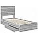 Letto con Contenitore con testiera Grigio Sonoma 90 x 190 cm - Foto miniatura 5