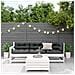 Set Salotto Giardino 4pz con Cuscini Bianco Legno Massello Pino - Foto miniatura 3