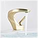 Rubinetto per lavabo da bagno, Blackswan, tipo M14, modello oro opaco, misura 14,5 cm - Foto miniatura 3