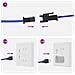 Striscia LED 12 pcs Nero e trasparente 1200 mm Rame e plastica - Foto miniatura 7