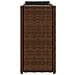 Fioriere da Giardino con 2 Vasi Marrone 90x20x40 cm Polyrattan - Foto miniatura 7