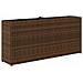 Fioriere da Giardino con 2 Vasi Marrone 90x20x40 cm Polyrattan - Foto miniatura 8