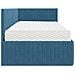 Struttura Letto Angolare con Materasso 2 pcs Blu Velluto - Foto miniatura 8