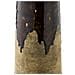 Vaso In Ceramica Marrone Con Smalto A Colatura Ø12,5×48 Cm - Foto miniatura 2