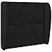 Orecchia della Testata Nero 80 x 23 x 6 cm Velluto - Foto miniatura 3