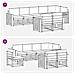 Set divani con cuscino 8 pcs Grigio Naturale e Chiaro - Foto miniatura 7