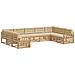 Set di divani da esterno con cuscino 9 pcs Bianco e Beige - Foto miniatura 1