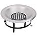 Braciere da Giardino con Griglia in Acciaio Inox 76 cm - Foto miniatura 4