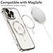 Custodia Magsafe Trasparente Blu Per Il Telefono Samsung Galaxy S25 - Foto miniatura 2