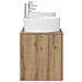 Set di Armadi da Bagno 3 pz Rovere Artigianale - Foto miniatura 2