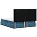 Letto con Contenitore Blu Scuro 200 x 200 cm Velluto - Foto miniatura 9