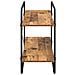 Libreria 2 livelli 100 x 35 x 70 cm PB Legno di quercia - Foto miniatura 4