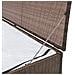 Baule da Giardino Marrone 120x50x60 cm in Polyrattan - Foto miniatura 5