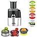 Estrattore di Succo a Freddo Multifunzione Juice Expert 3 Potenza 400 Watt Colore Nero / Cromo - Foto miniatura 5