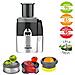 Estrattore di Succo a Freddo Multifunzione Juice Expert 3 Potenza 400 Watt Colore Nero / Cromo - Foto miniatura 2