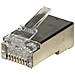 Confezione 100 Connettori 8 Poli Cat 6 Schermato Rj45 Per Cavo Solido - Foto miniatura 1