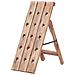 Portavini Da 15 Bottiglie 26x50x70cm Legno Massello Di Recupero - Foto miniatura 1