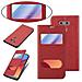 Custodia Compatibile Con Lg G6 In Rosso Zafferano - Coperchio Protettivo Con Chiusura Magnetica, Funzione Stand E 2 Finestre Di Visualizzazione - Foto miniatura 6