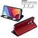 Custodia Compatibile Con Lg G6 In Rosso Zafferano - Coperchio Protettivo Con Chiusura Magnetica, Funzione Stand E 2 Finestre Di Visualizzazione - Foto miniatura 7