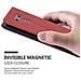 Custodia Compatibile Con Lg G6 In Rosso Zafferano - Coperchio Protettivo Con Chiusura Magnetica, Funzione Stand E 2 Finestre Di Visualizzazione - Foto miniatura 8