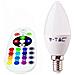 V-tac Smart Vt-2214 Lampadina Led Smd 3.5w E14 Candela Rgb+w Bianco Naturale 4000k Con Telecomando - Sku 2770 - Foto miniatura 1