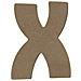 Lettera Maiuscola X In Legno Mdf Per La Decorazione - 15 Cm - Foto miniatura 1
