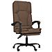 Sedia da Ufficio Massaggio Reclinabile Marrone in Tessuto - Foto miniatura 1