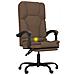 Sedia da Ufficio Massaggio Reclinabile Marrone in Tessuto - Foto miniatura 9