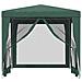 Tenda Per Feste Con 4 Pareti In Rete Verde 2,5x2,5 M In Hdpe - Foto miniatura 3