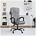 Poltrona da Ufficio Reclinabile Grigio Chiaro in Tessuto - Foto miniatura 4