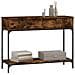 Tavolino Consolle Rovere Fumo 100x34,5x75cm Legno Multistrato - Foto miniatura 3