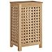 Cesto Del Bucato 35x25x60 Cm In Legno Massello Di Teak - Foto miniatura 3