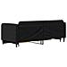 Divano Letto Estraibile Con Cassetti Nero 80x200 Cm In Tessuto - Foto miniatura 4
