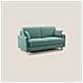 Edgar Divano letto matrimoniale in tessuto felis impermeabile T03 160 cm (mat. 120x197) verde acqua - Foto miniatura 1