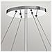 Lampadario Contemporaneo Piper Acciaio Cromo Lucido Grande 6 Luci E14 - Foto miniatura 2