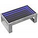 Tavolino Da Salotto Con Led Infinity Grigio Cemento 90x53x30 Cm - Foto miniatura 3