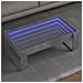 Tavolino Da Salotto Con Led Infinity Grigio Cemento 90x53x30 Cm - Foto miniatura 1