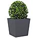 Fioriera da Giardino Antracite 50x50x50 cm in Acciaio - Foto miniatura 6