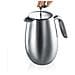 Caffettiera a Doppia Parete 1 L 8 Tazze Colore Argento - Foto miniatura 2