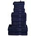Set ASciugamani SOLUND 12 pz Blu Navy 600 gsm - Foto miniatura 1