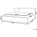 Letto Matrimoniale Tessuto Bouclé Bianco Sporco 180 X 200 Cm Mirande - Foto miniatura 2