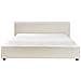Letto Matrimoniale Tessuto Bouclé Bianco Sporco 180 X 200 Cm Mirande - Foto miniatura 5