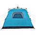 Tenda da Campeggio Cabina 4 Persone Blu a Rilascio Rapido - Foto miniatura 7