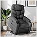 Poltrona Alzapersona Reclinabile Grigio Scuro in Tessuto - Foto miniatura 2