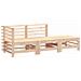 Set Salotto da Giardino 3 pz in Legno Massello di Pino - Foto miniatura 1